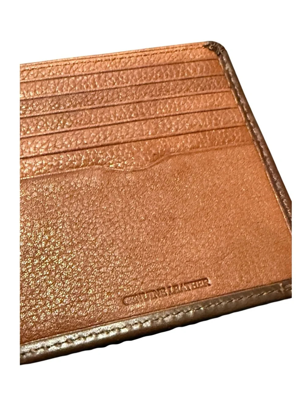 new Tommy Bahama ☀︎︎ Bi Fold Slim Leather Wallet ☀︎︎ 2 Tone Brown ☀︎︎ 12 Slots